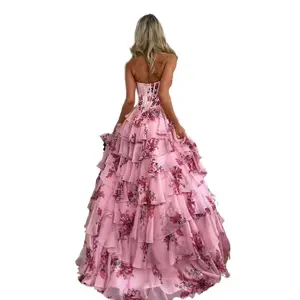 European and American Style Strapless Long Evening Dress for Women Slim Fit High-End Elegant Party Prom Dress Summer Formal Womenswear wedding guest dresses Workwear Fitted