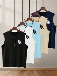 Men's Quick-Dry Sleeveless Tank Tops, Fitness Workout Vest, Gym Muscle Tee, Casual Summer Fitted T-Shirts, Comfortable Underwear for Sports & Daily Wear