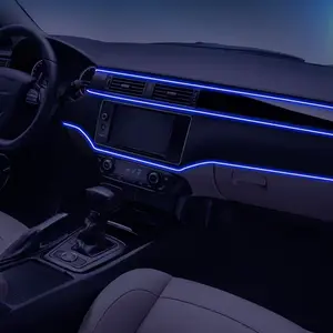 Cold Light USB Car Interior Ambient Line Multi-Color Waterproof Flexible Lighting 360° Three-Dimensional Design Heatless Emission for Versatile Car Lighting AC115V 400Hz