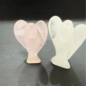 Natural Crystal Angel ornaments Healing Energy Home or daily decorations