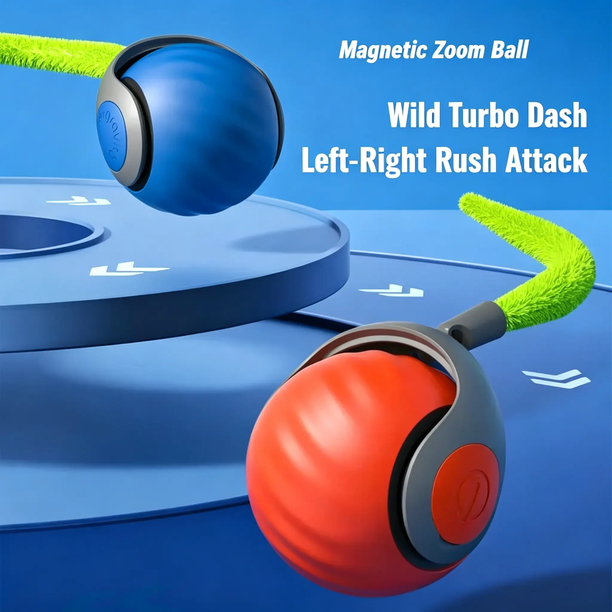 Pet cat and dog gifts-Smart Automatic Interactive Dog Smart Ball Toy Interactive Cat Toys Rolling Ball with USB Charger