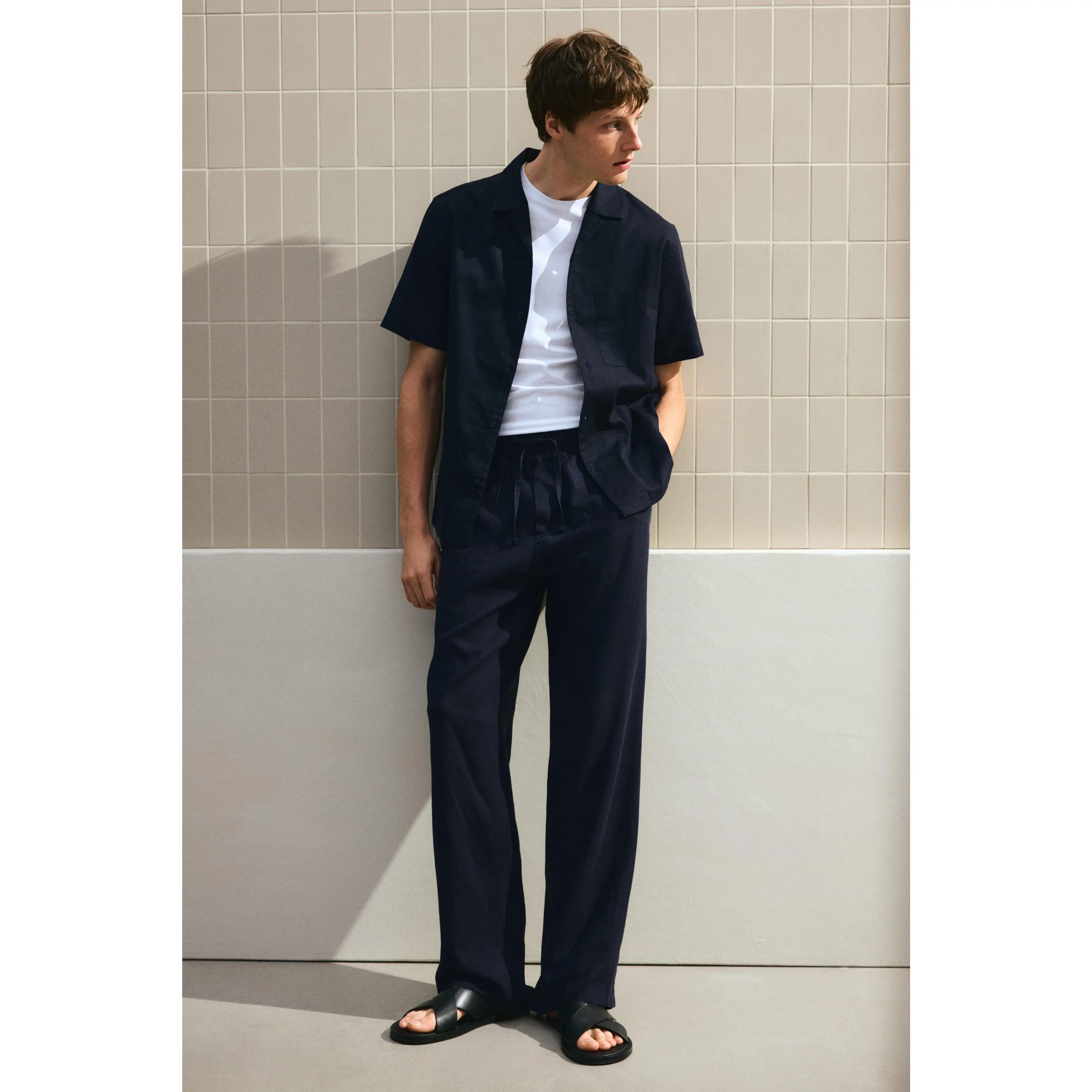 H&M Relaxed Fit Linen-blend trousers