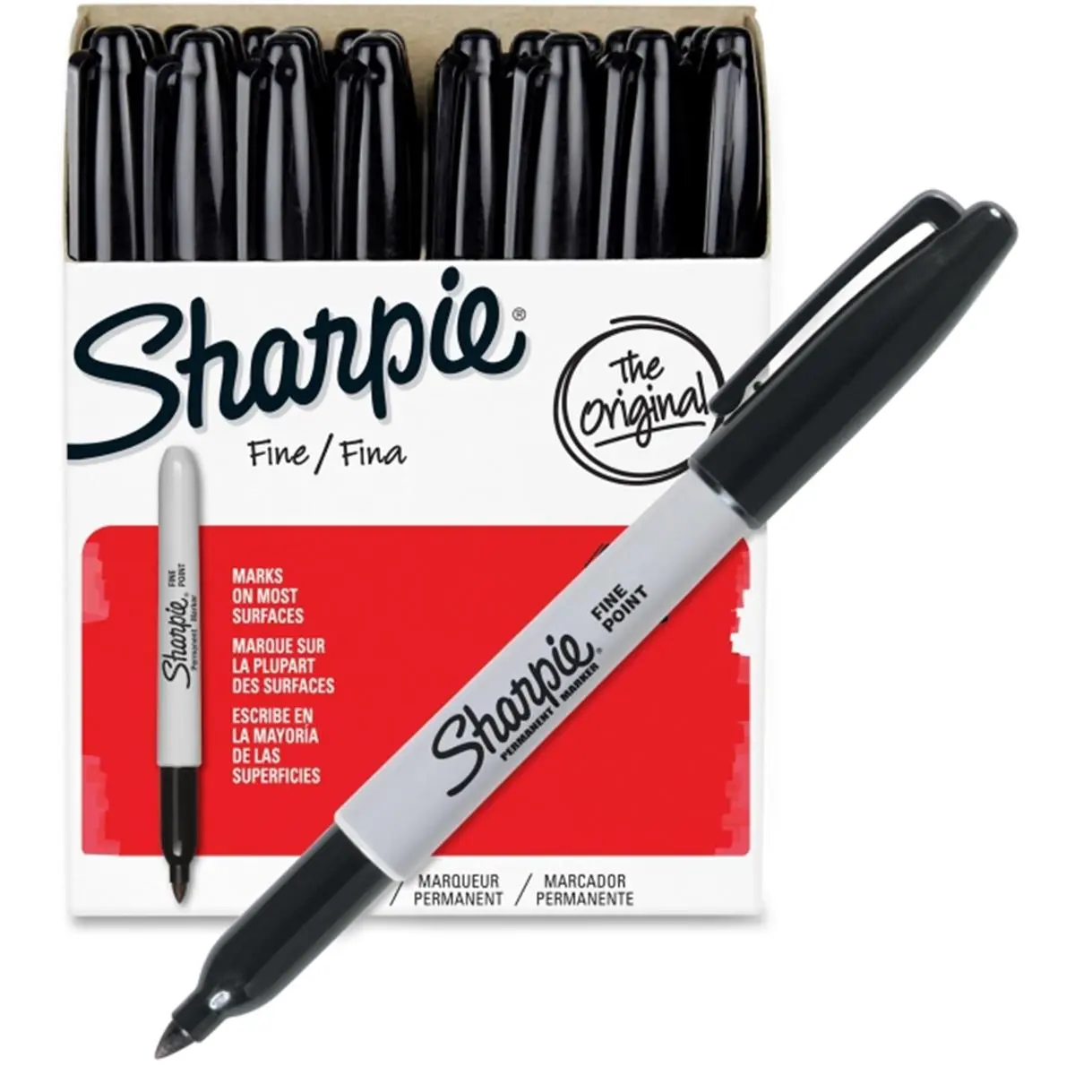 212 MAIN Sanford Sharpie Fine Point Bold Tip Fade-Proof Permanent Marker, Ideal for DIY Scrapbooking & Stamping Projects