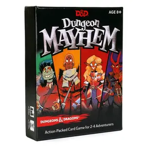 Dungeon Mayhem Dungeons Dragons Card Game 2–4 Players 120 Cards Board Game Party game for friends and family Family Fun Game