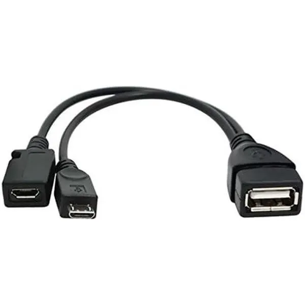 USB OTG  for Firesticks 4K/4K Max/Cube/lite/2nd Gen, Android Devices and Host Devices, Universal  Power Enabled Adapter, 6-Inch