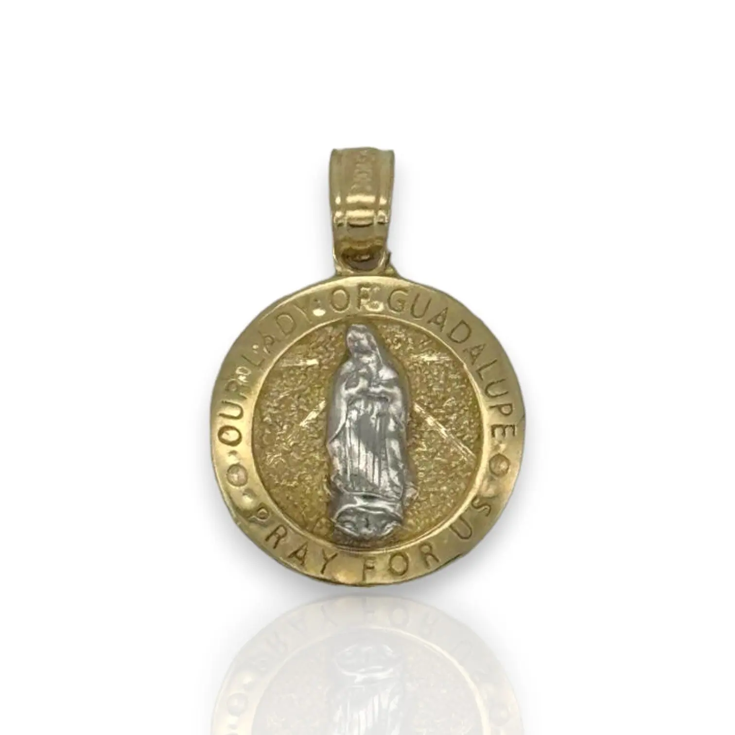 Virgin Guadalupe Pendant - 10K Yellow Gold