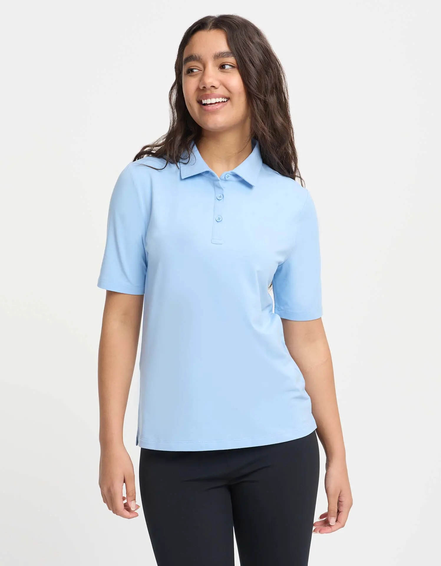 Outdoor Sports Short Sleeve Polo Shirt - UPF 50+ UPF Rating, Breathable Sports Top for Outdoor Activities, Female Stylish Clothes