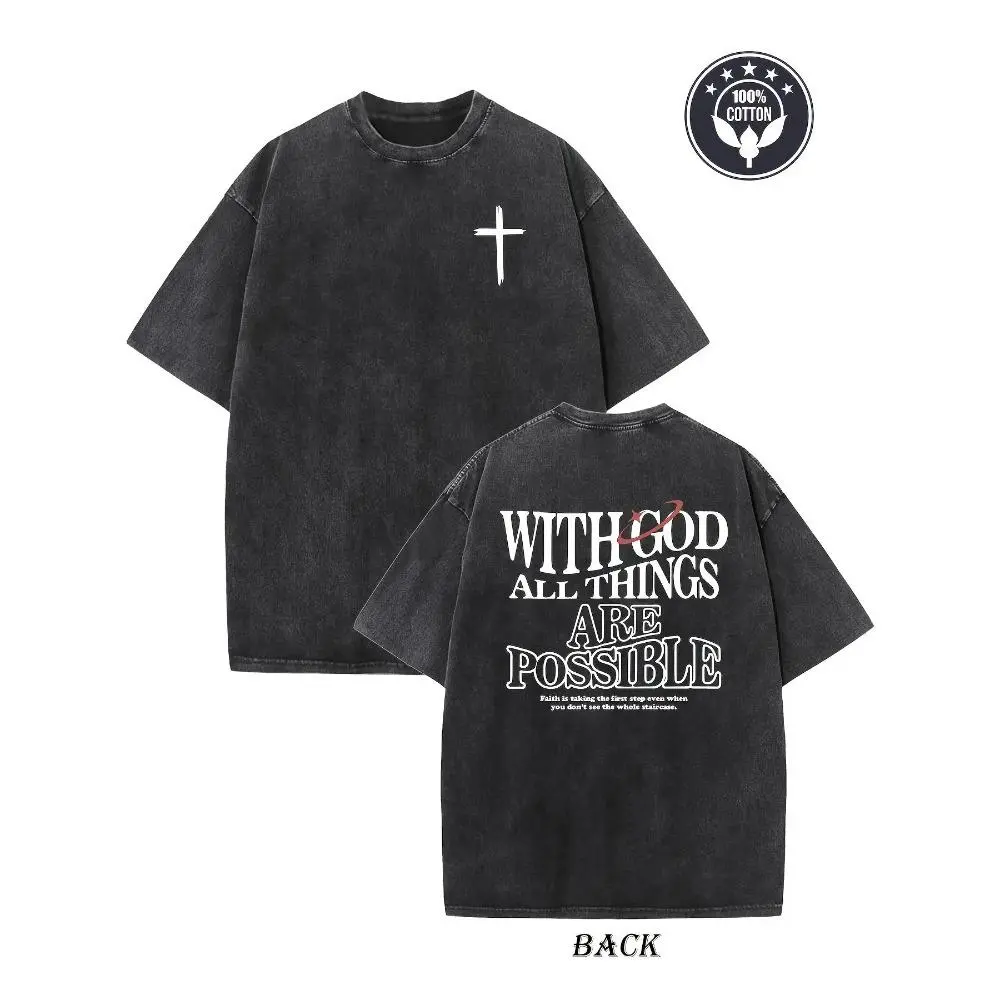 Washed T-shirt-Black