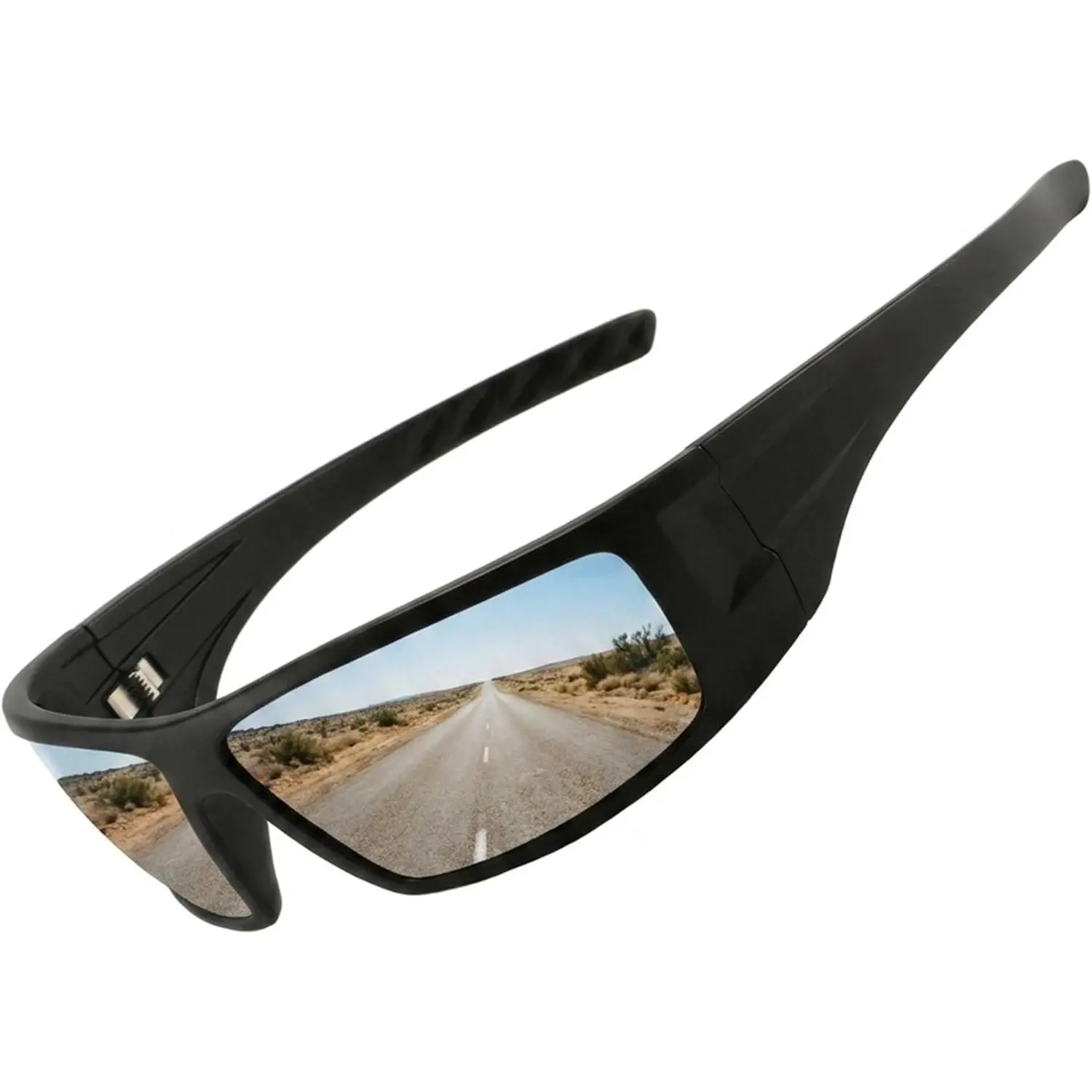 OptiCraft Polarized Sports Sunglasses, Wrap Around UV400 for Fishing Golf | Impact Resistant 22g Frame | Polarized Anti-Glare Lens | Baseball, Cycling & Running | Wrap-Around Fit | Gift Set + Case