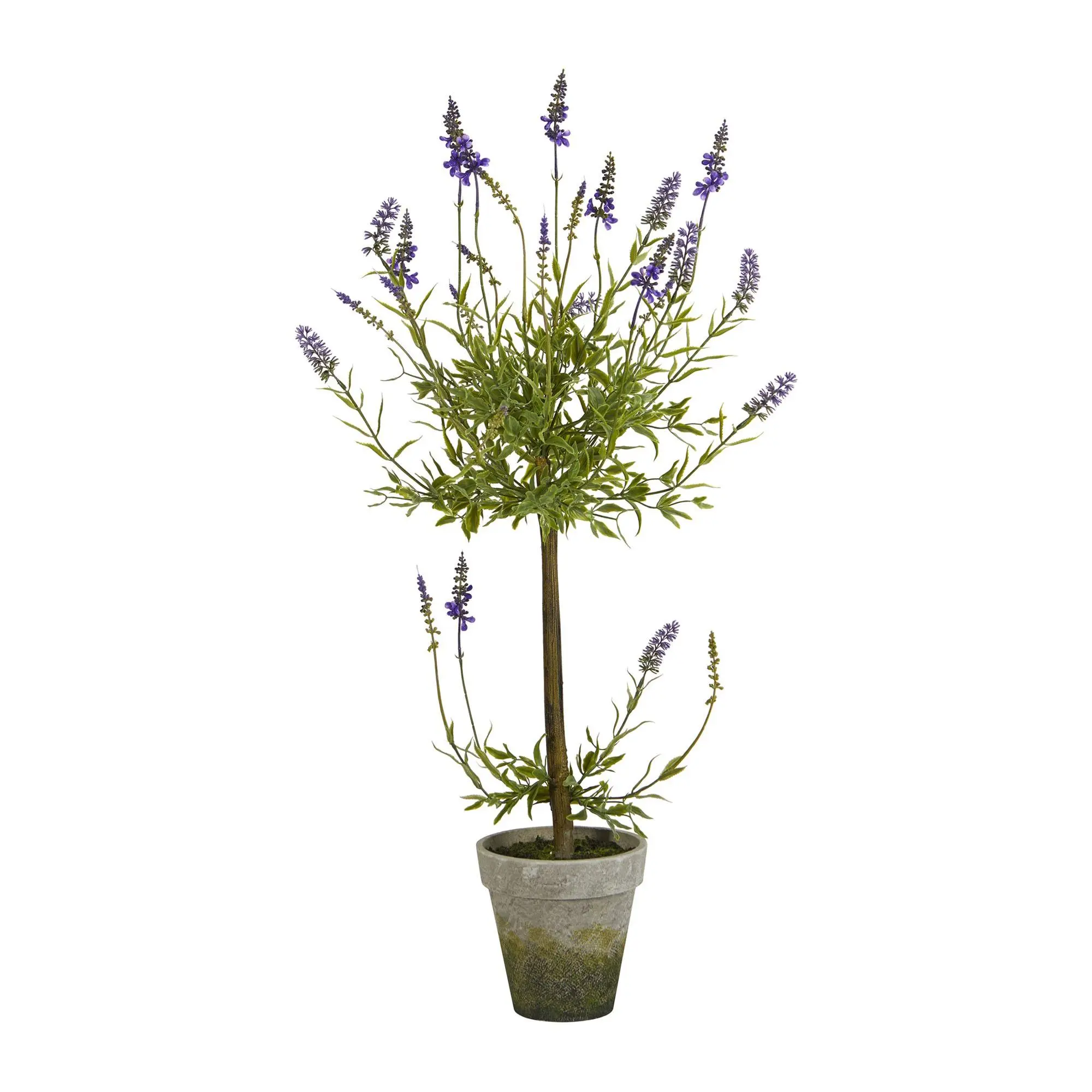 Nearly Natural 34" Lavender Topiary ArtificialTree