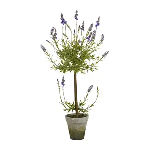 Nearly Natural 34" Lavender Topiary ArtificialTree
