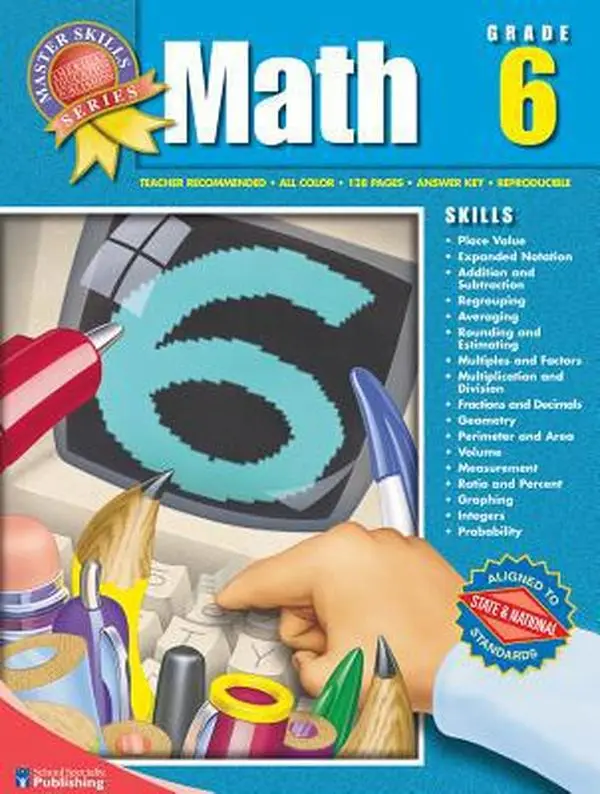 USED Book - Math: Grade 6 (Master Skills) by School Specialty Publishing (Paperback) - english