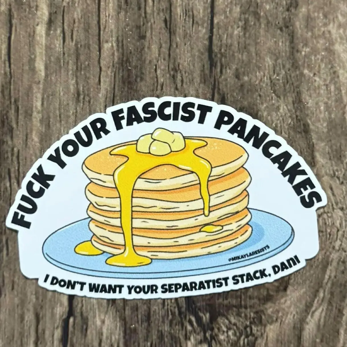 Separatist Sticker, Pancake Sticker, Alberta Sticker, UCP Sticker, Alberta Politics, UCP Sticker, Danielle Smith Sticker