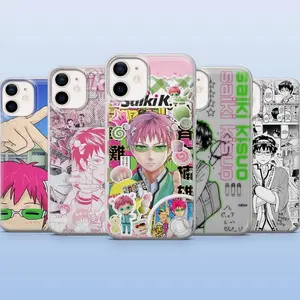 Saiki K Phone Case Kusuo Reita Cover, Compatible with iPhone X, 11, 12, 13, 14, 15, 16, 17 & more
