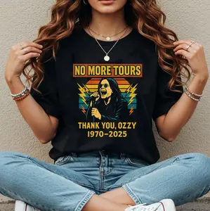 Ozzy Osbourne No More Tours Vintage T-Shirt, Final Tour Shirt, Thank You Ozzy, Retro Rock Legend Shirt, Prince Of Darkness T-Shirt