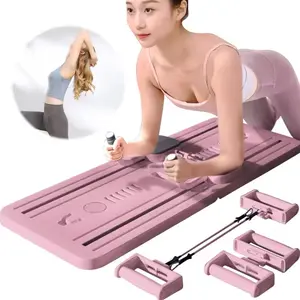 Portable Pilates Board with Resistance Bands – Full-Body Workout System