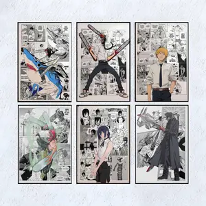 Classic Anime Chainsaw Man Canvas Art Poster And Wall Art Hanging Decor for Modern Family Corridor Posters Classic Anime Chainsaw Man Canvas Art Poster And Wall Art Hanging Decor for Modern Family Corridor Posters