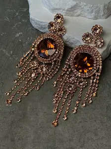 Wild Rosé Tassel Earrings