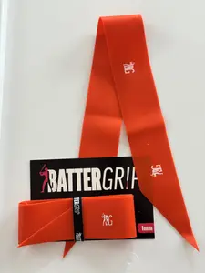 BatterGrip Baseball Softball Bat Grip Blaze Orange 1mm Universal Fit Reusable Comfortable Secure Non-Slip Grip for All Players