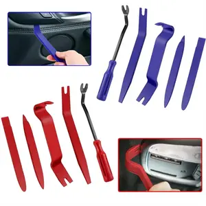 5-Piece Car Trim Removal Tool Kit, Car Repair Tool, Plastic Pry Bar Set for Radio Door Panel Dashboard Interior, Manual Non-Battery Tools