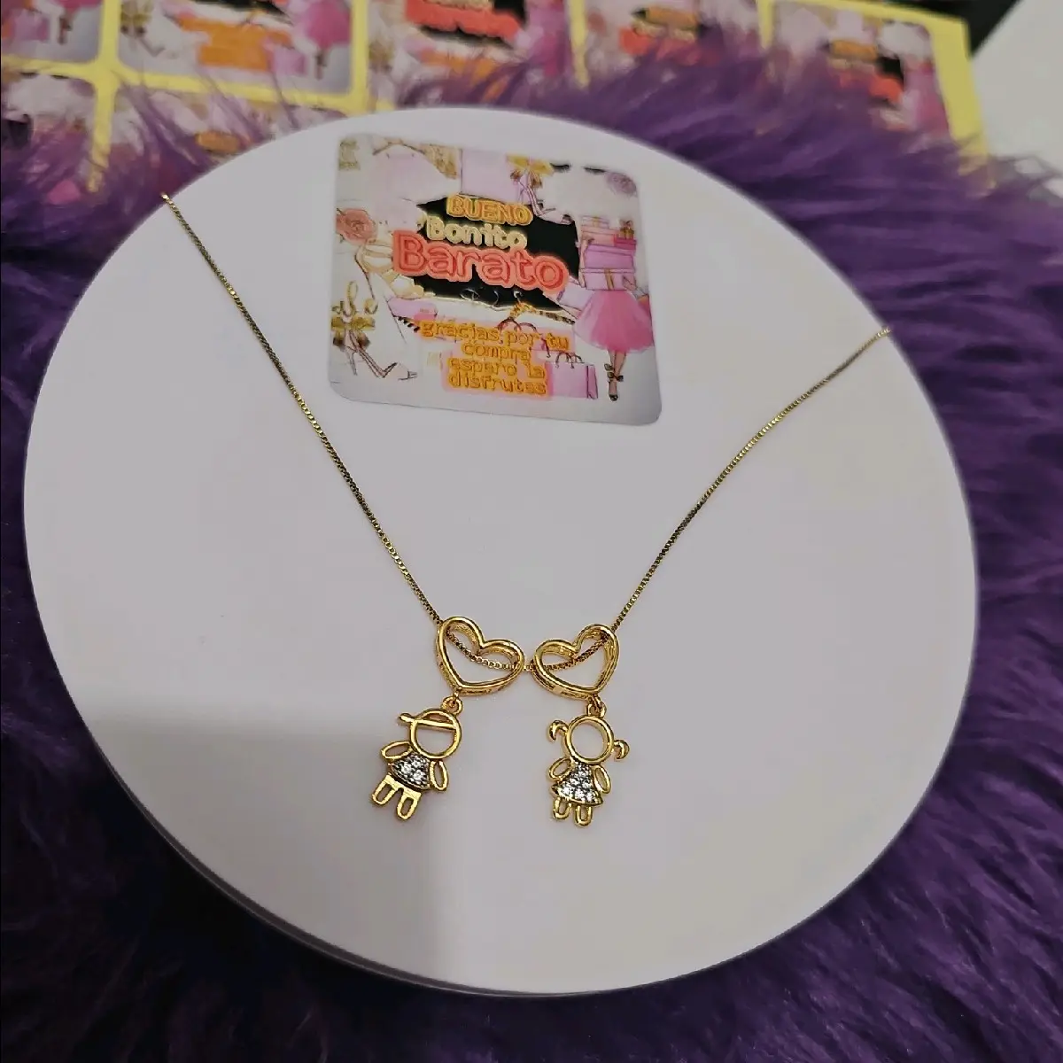 neckleace female oro laminado