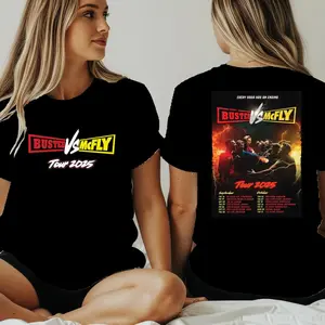 Music Concert Tee, Busted vs McFly Tshirt, McFLY Tshirt, Busted Band Tshirt, Concert Announced Tee, McFly Concert Tee, Pop rock TShirt, W146