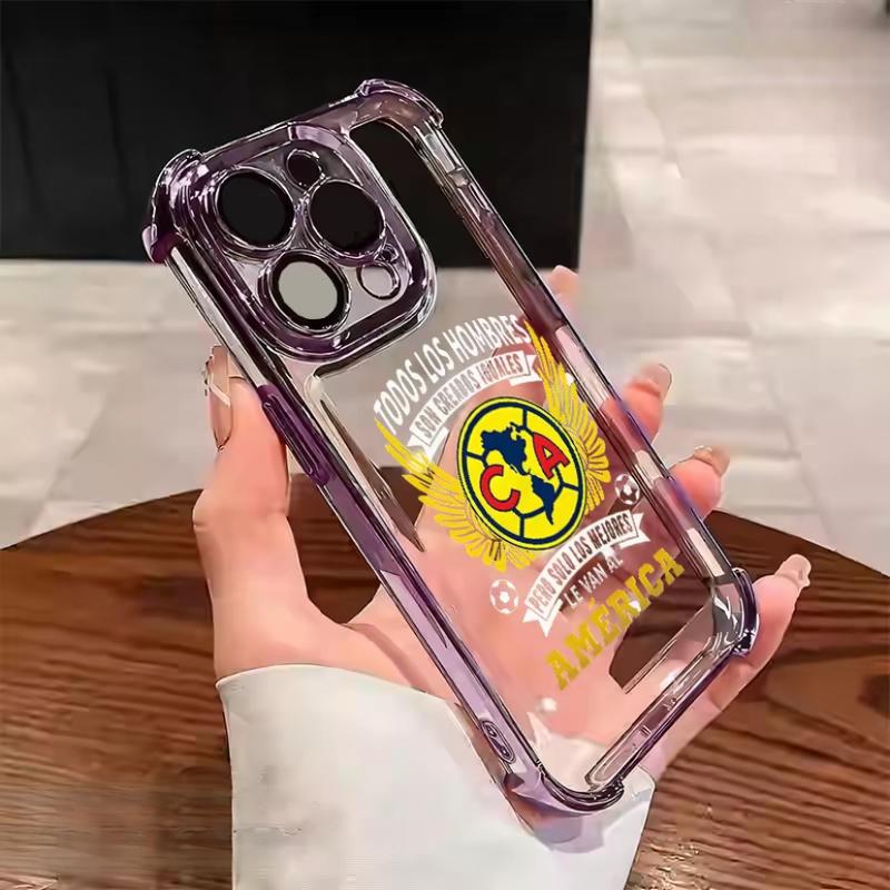 Club América Pride Phone Case for iPhone 11–17 Pro Max Plus| Shockproof TPU Soft Cover| Vintage Stylish Anti-Drop Protection