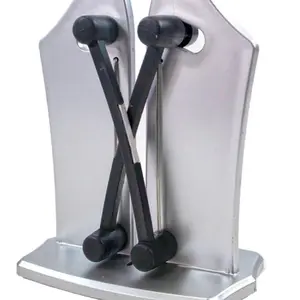 Stainless Steel Knife Sharpener Tool with Self-Adjusting Features, Tungsten Carbide for Serrated, Honed, and Polished Blades, Portable Design