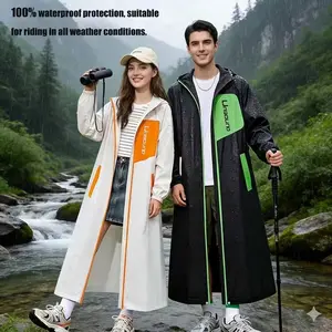 Unisex Waterproof Thickened Long Rain Coat Full Body Coverage Jacket for Outdoor Riding Cycling baggy spring outdoorfun