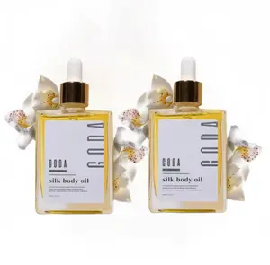 [Buy one and get one free] GODA Silk Body Oil - 1.79L oz Lightweight Scented Formula with Vanilla Lavender & Cacao Notes for Firmer Smoother Skin AllDay Long