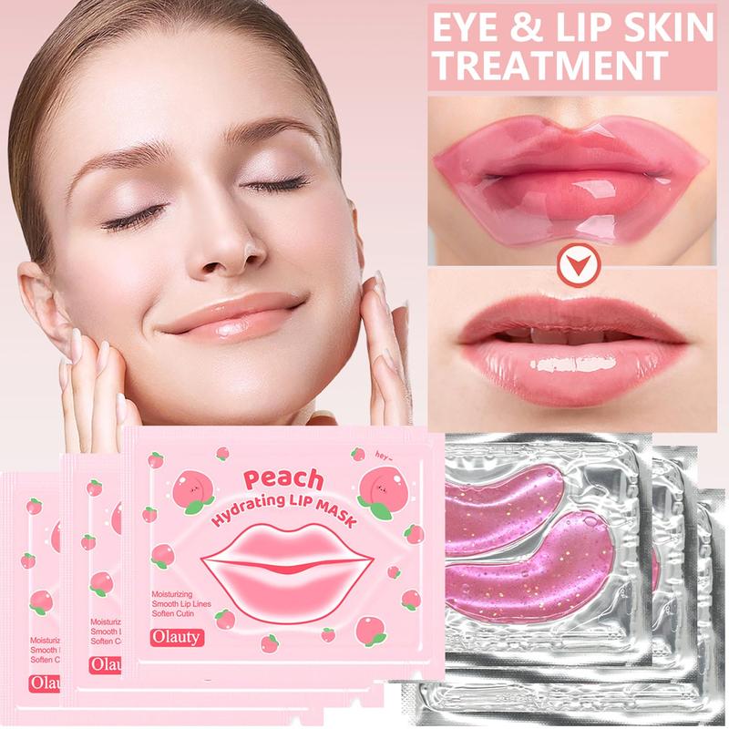 30-Piece Eye Mask and Lip Mask Set - Crystal Collagen Set | Effectively reduces dark circles, eye bags, and fine lines | Deeply hydrates and moisturizes | Skincare | A perfect Christmas gift for women