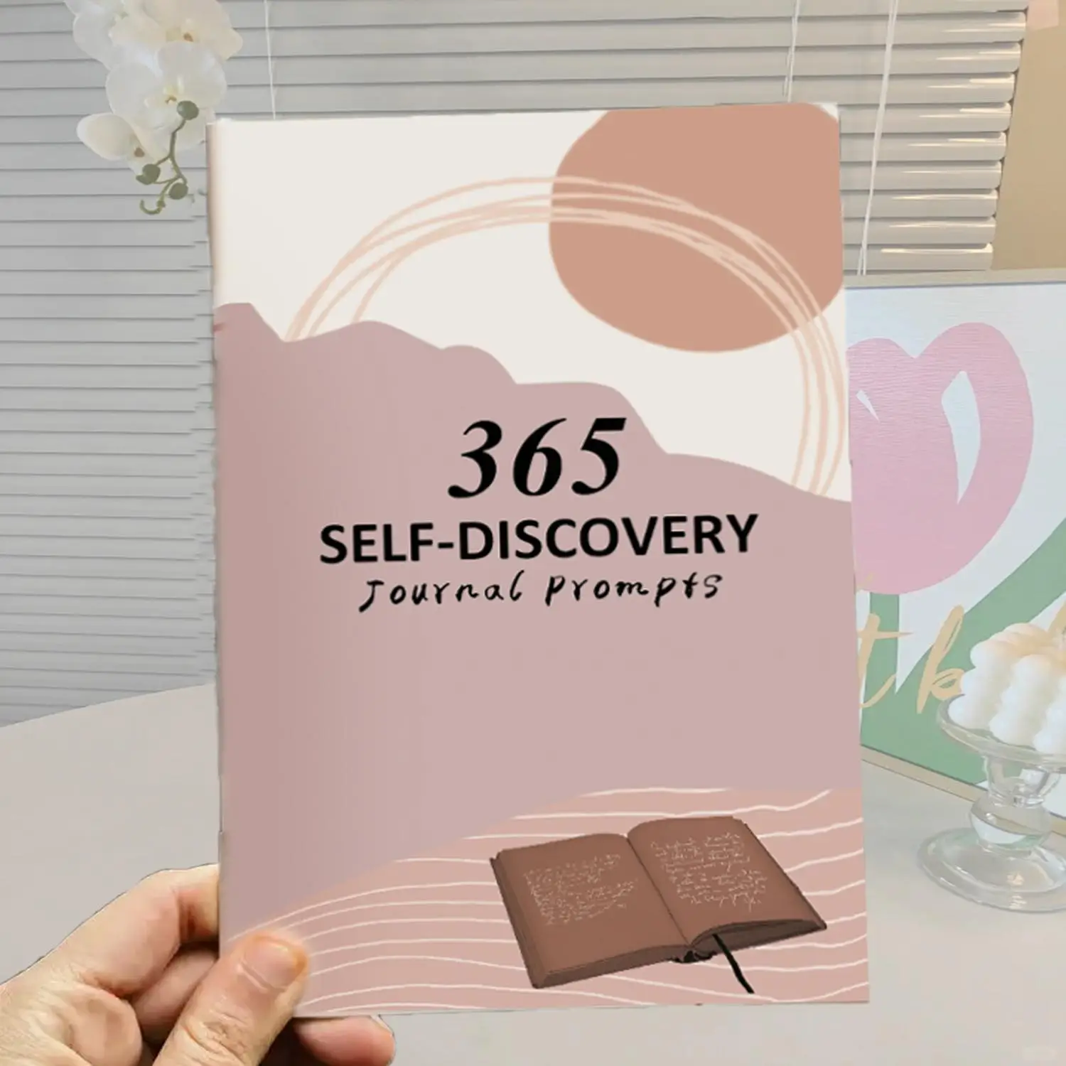 365 Self-discovery Journal, 1 Count 365 Day Journal Prompts for Self-exploration, Personal Self-improvement Journal, Office Stationery & Supplies