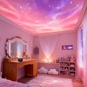 Arctic LED Mood Projection Lamp RGB, Ceiling Projection Lamp, Galaxy Star Projector, Bedroom Night Light, Room Decor, Amazing Gift, Holiday Party, Home Decoration