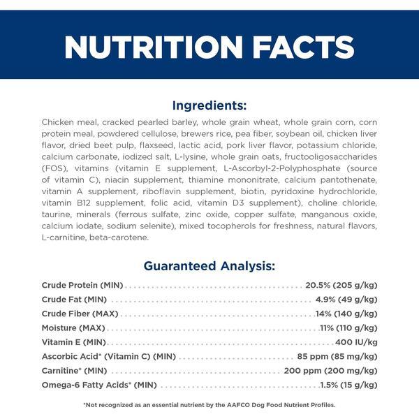 Science Diet Light , Adult 1-6, Weight Management Support, Dry Dog Food, Chicken & Barley, 30 lb Bag