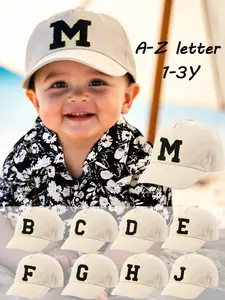 0-3Cute shape children's baseball cap boys and girls soft top breathable cap brim sun protection baby daily travel play hat