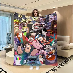 Creative Digital Print Flannel Blanket, Thanksgiving Valentine Christmas Gift, Holiday Gift Throw Blanket, Wall Hanging Rug, Sofa Bed Cover