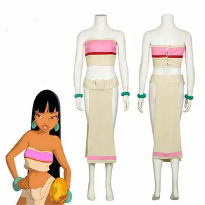 Classic  Animated Movie Character Cosplay Costume Full Set for Halloween & Conventions - Snow Outfit