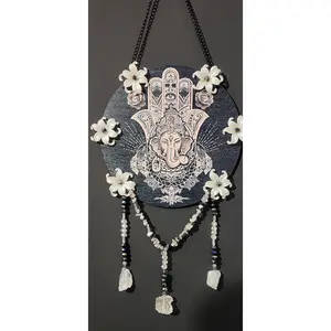 Ganesha with Black and Clear Quartz
