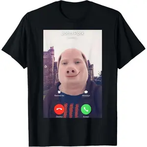 100 Percent Cotton John Pork Is Calling Short Sleeve T Shirt