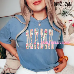 MAMA, AMEN, JESUS Floral pearl shirt