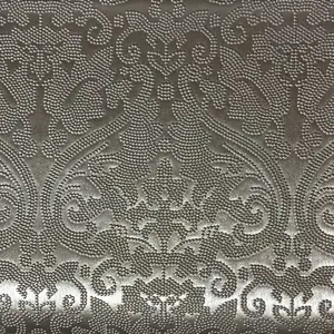 PARISIAN - EMBOSSED DAMASK PATTERN VINYL UPHOLSTERY FABRIC BY THE YARD