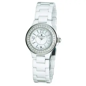 Charles-Hubert- Paris  Ceramic Case and Band Quartz Watch
