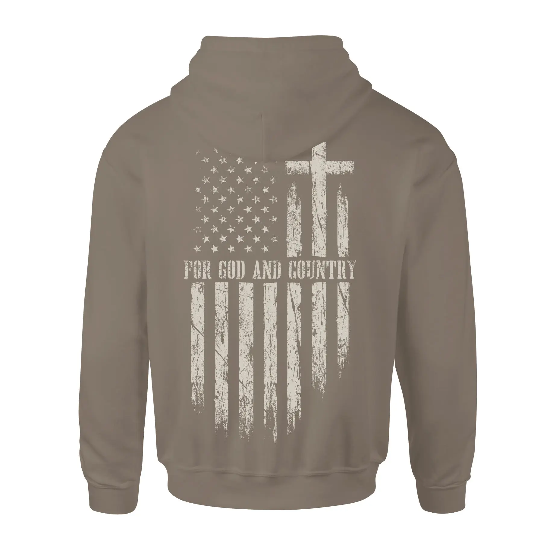 Howitzer Clothing Men's Original Pullover Hoodie - Menswear Tops, Smooth Sweatshirts, God And Country Theme, Athletic