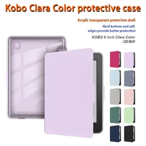 PadShield Transparent Acrylic Shockproof Shell, Slim Clear Protective Case for Kobo Clara Color 2E BW 6 Inch