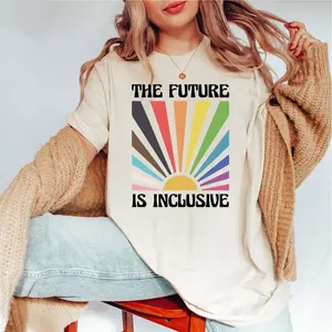 The Future is Inclusive T-Shirt / LGBTQ Shirt / Social Justice Shirt / Trans Rights / Equality Shirt / Pride Ally Shirt / Rainbow LGBTQ Gift  ‌