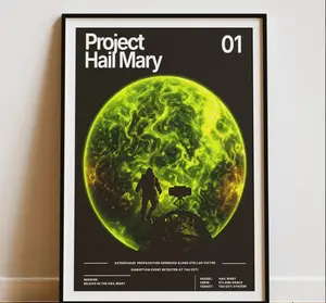 Project Hail Mary Poster | Tau Ceti Astrophage Sci-Fi Wall Art