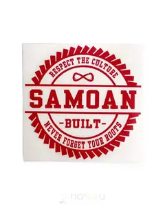 POLY YOUTH - Samoan Built Circle Medium Vinyl Decal