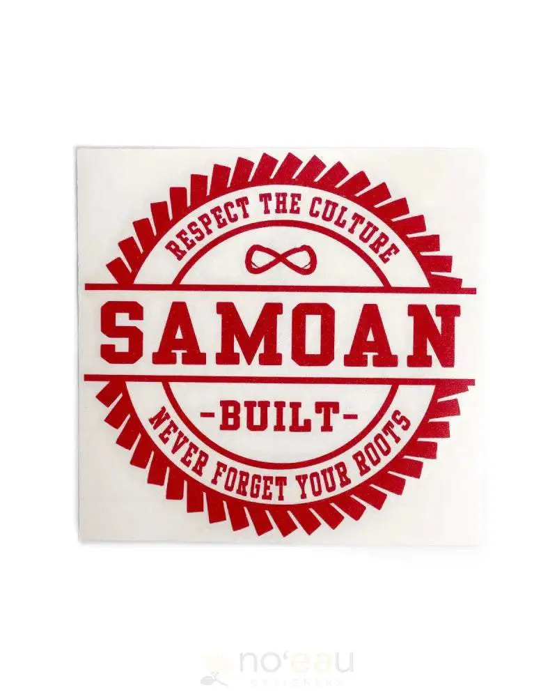 POLY YOUTH - Samoan Built Circle Medium Vinyl Decal