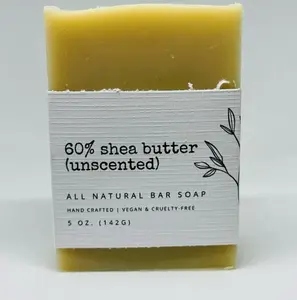 Unscented 60% Shea Butter Shop Soap Bar