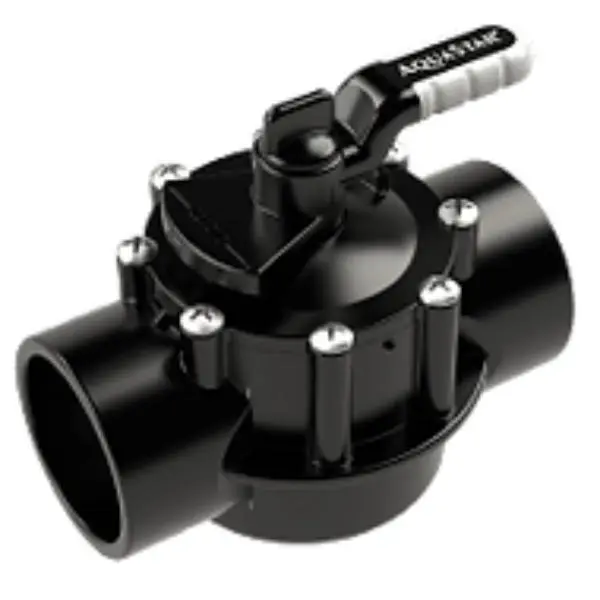 Aquastar Pool Products ASAV2W20C 2 x 2.5 in. Spigot 2-way Valve with Rubber Handle, 2'' Socket X 2.5'' Spigot